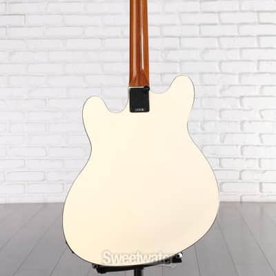 Fender Tom DeLonge Starcaster Semi-hollowbody Electric Guitar - Satin Olympic White (StarDelongeSOWd1) image 4