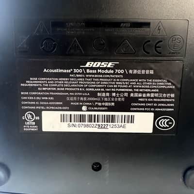 Bose Bass Module 700 Acoustimass 300 Wireless Subwoofer Black image 11