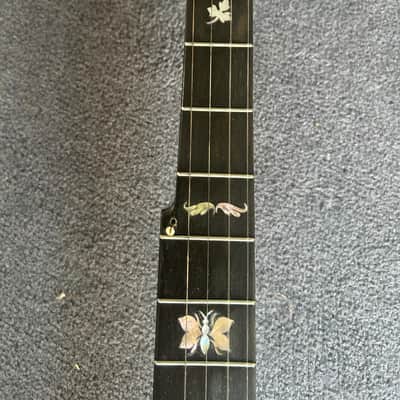 Unbranded vintage zither banjo - possibly W. Tremlett - with vintage leather case image 14