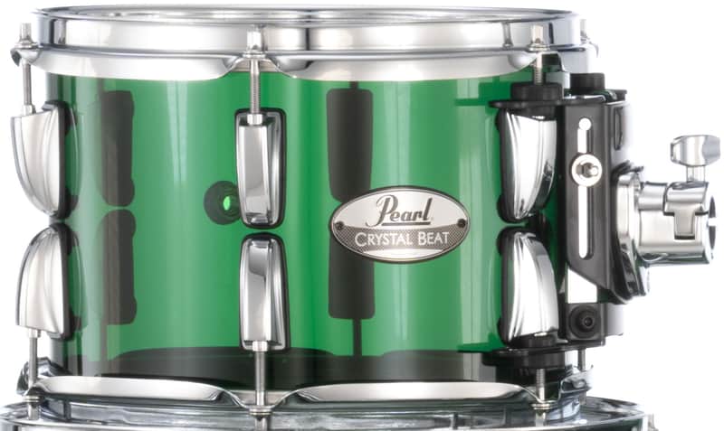Pearl Crystal Beat Limited Edition Emerald Glass 10x7" Rack Tom Tom Drum Acrylic | CRB1007T/C754 | NEW | Authorized Dealer image 1
