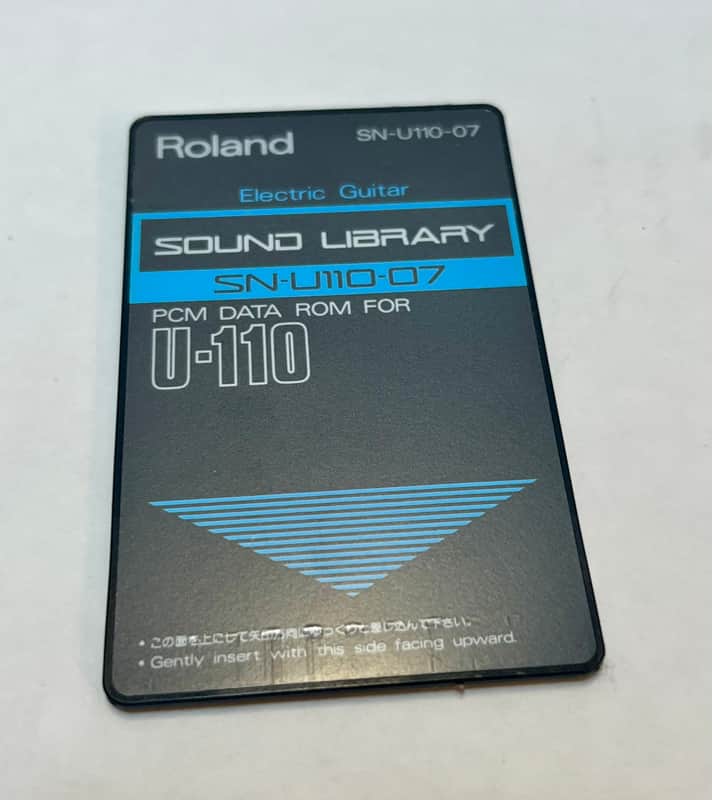 Roland PCM ROM SN U110 07 Card image 1