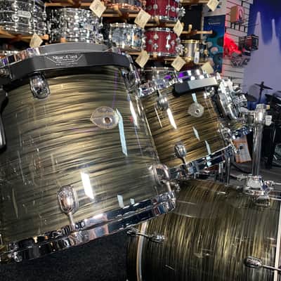 ~MADE IN JAPAN~ Tama Starclassic Birch 7-Piece 8/10/12/13/14/16/18 Drum Kit Set in Charcoal Silk with Chrome Hardware (JW) image 7