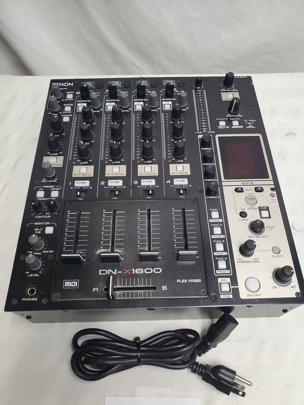 DENON DJ DN-X1600 4 CHANNEL DIGITAL DJ MIXER #14 GOOD USED