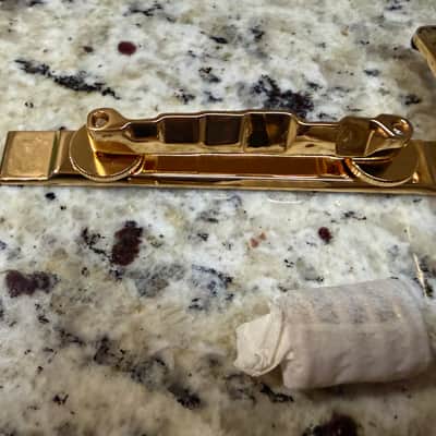 Bigsby B5 Vibrato Tailpiece & Bridge 2000s - Gold image 4