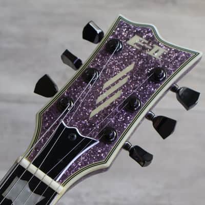 2019 ESP E-II Japan Eclipse EC-DB Les Paul w/EMG's (Purple Sparkle) image 2