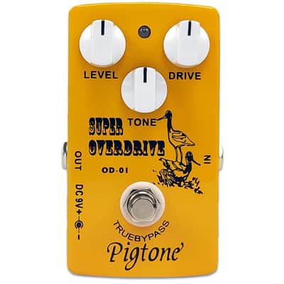 Pigtone PP-21 Super Overdrive Guitar Effect Pedal 9V DC-True Bypass image 2