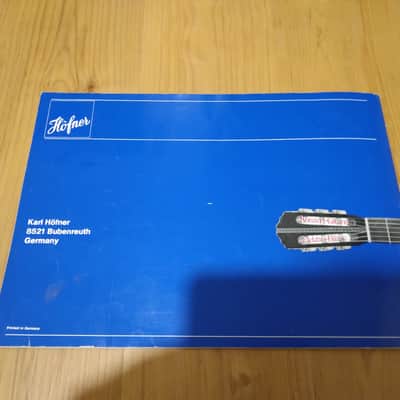 Vintage Circa Early 1970's Hofner Full-Line Catalog! Rare Original Case Candy, Paperwork! image 16