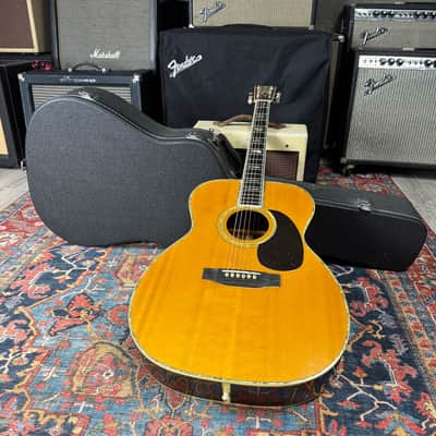 MIJ Morales BM-100 All Solid Wood 1979 "Big Mac" 0000 Size Thin Scalloped BracesAcoustic image 8