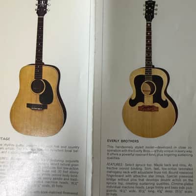 1979 original full Gibson acoustic catalog Hummingbird Dove  1970 - 1971 - Original image 3