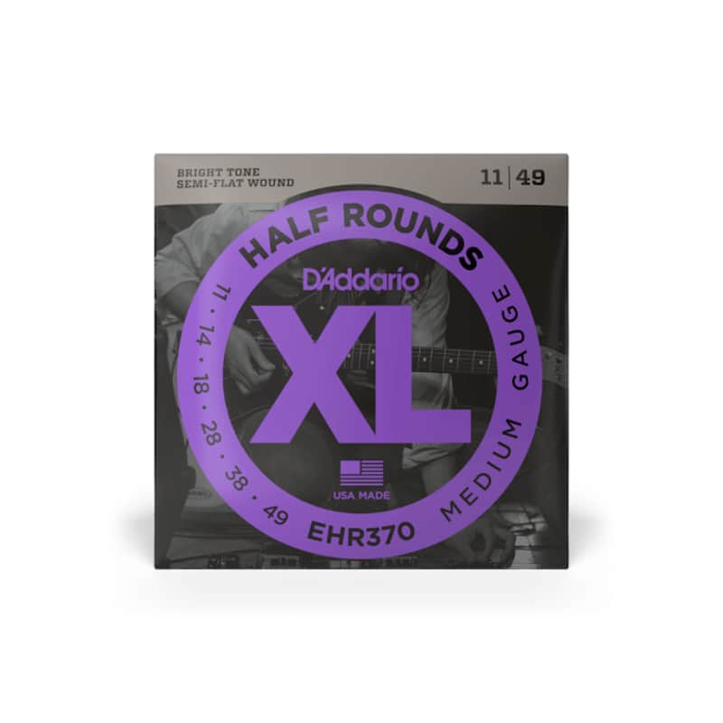 D'addario EHR370 Regular Light, XL Half Rounds Electric Guitar Strings - 11-49 image 1