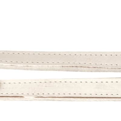 Hohner White Leather Accordion Straps (ACC-STRAP 6-WHT) image 4