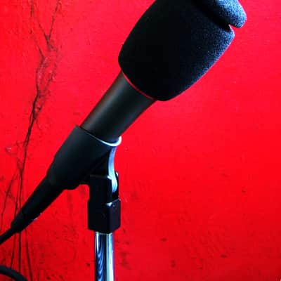 Vintage 1980's Audio-Technica ATM29HE dynamic hyper cardioid microphone Low Z w accessories # 3 image 5