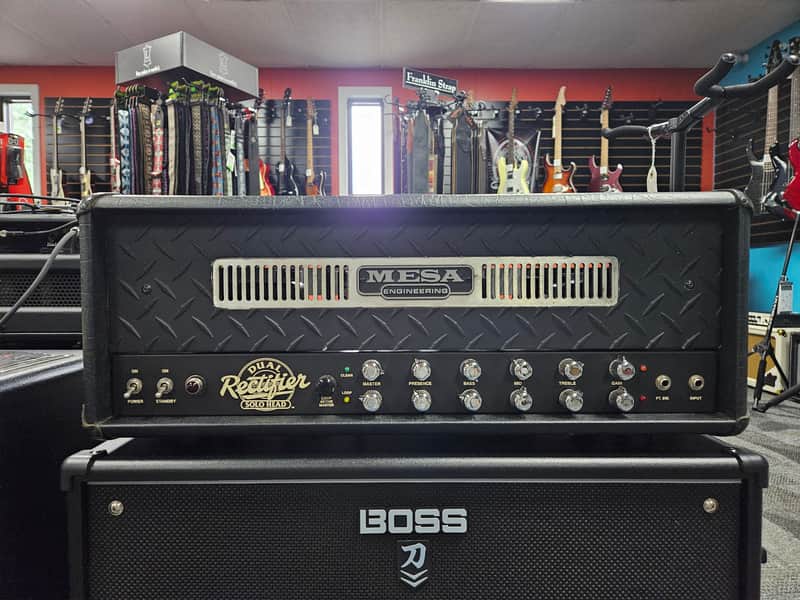 1997 Mesa Boogie Dual Rectifier Solo Head 2-Channel 100-Watt Guitar Amp Head - Black image 1