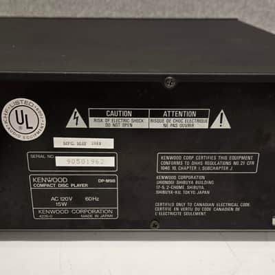 Kenwood DP-M98 6 Disc CD Player For Repair image 6