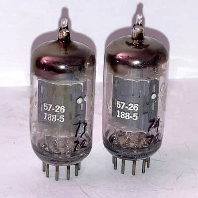 1957 GE 5965 12AV7 Tubes-Matched Pair, Tested NOS/NIB, Matched Codes image 3