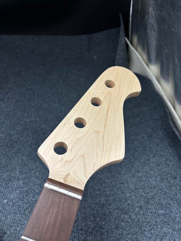 Electric bass guitar neck/T 20250205 (21frets  ) maple/Purple core wood image 1