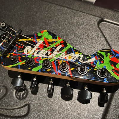 Jackson USA Custom Shop Def Leppard Tour Played Phil Collen Hand-Painted Splatter Signed Guitar PC1 image 19