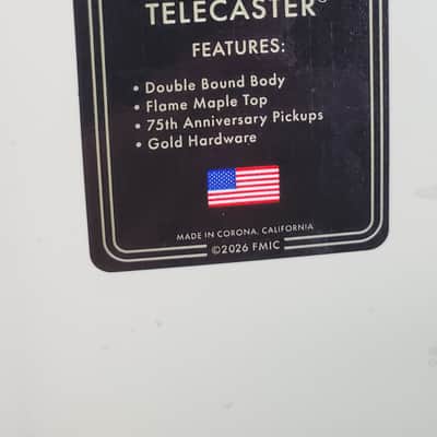 Fender 75th Anniversary American Professional II Custom Telecaster Electric Guitar 2-color Sunburst 359 image 6