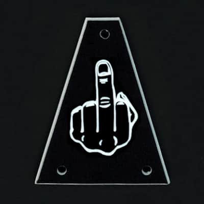 GUITAR TRUSS ROD COVER - Etched Engraved - Fits JACKSON - MIDDLE FINGER FU
