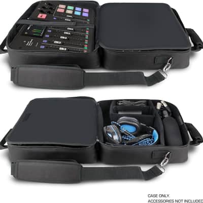 Audio Mixer Case - Podcast Mixer Travel Case with Scratch-Resistant Interior & Customizable Storage - Compatible with RODECaster Pro, RODECaster Pro II, RC Duo & More Audio Equipment (Black) image 2