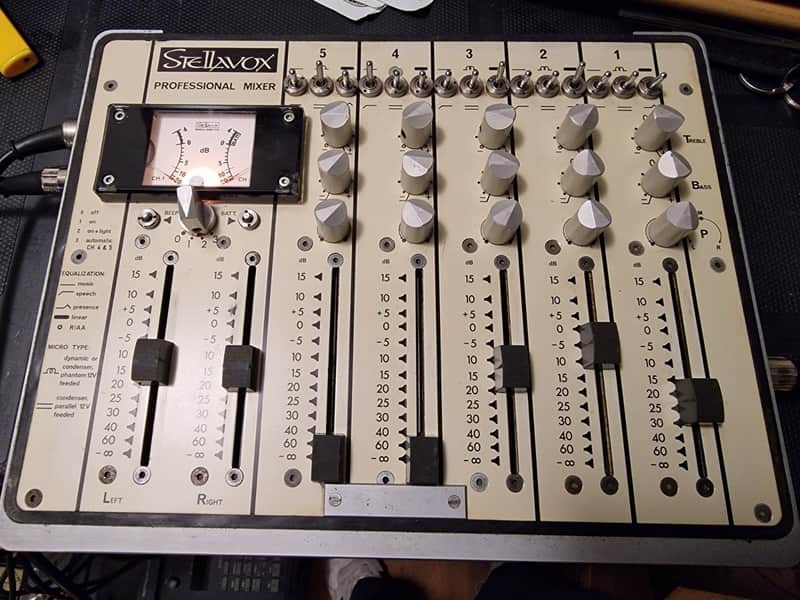Vintage Stellavox AMI 48 Balanced Mixer fully loaded