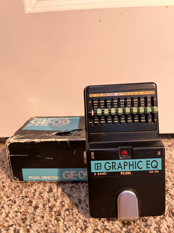 ■■■ PEARL GE-09 ■■■ (管217) Pearl GE-09 9-Band Graphic EQ 1980s - Black (Needs Work) | Reverb