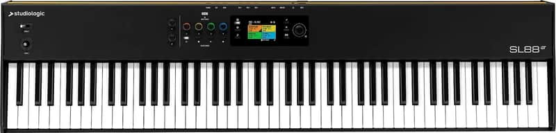 Studiologic SL88GT MK2 88-Key USB/MIDI Weighted Keyboard Controller, Black image 1