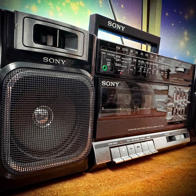 80’s Sony CFS-1000S Black