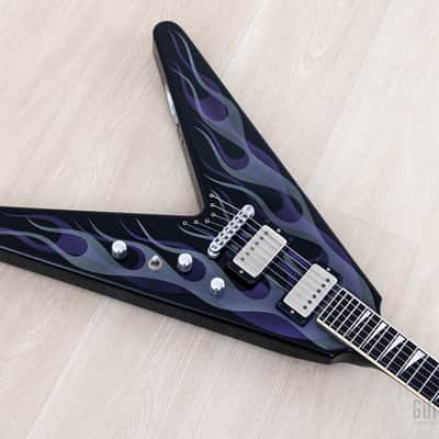 2002 Jackson USA Dave Mustaine Y2KV Black Ghost Flames w/ Hangtags & Case image 8