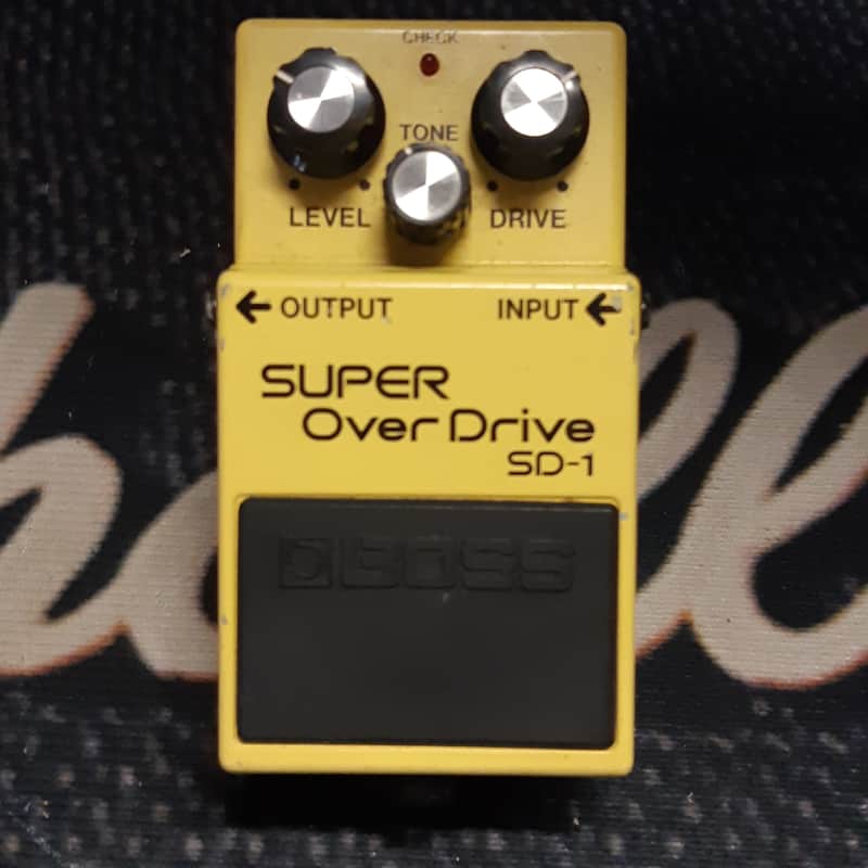 Boss SD-1 Super OverDrive (Black Label) JAN 1983 MIJ JRC 4558DD Op Amp image 1