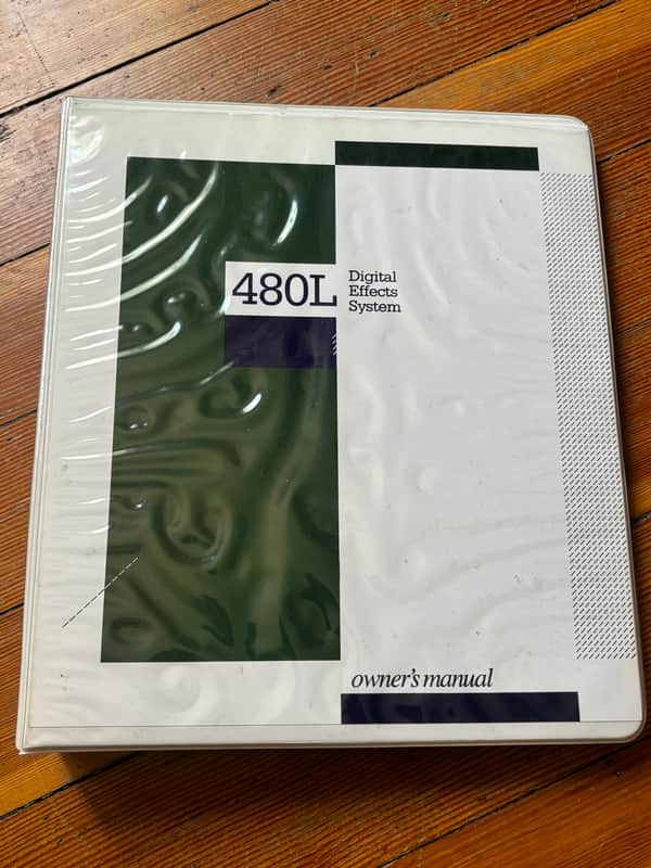 Lexicon 480L Original Owner’s Manual image 1