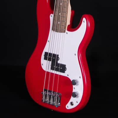 Squier Mini P-Bass, Laurel FB, Dakota Red image 2