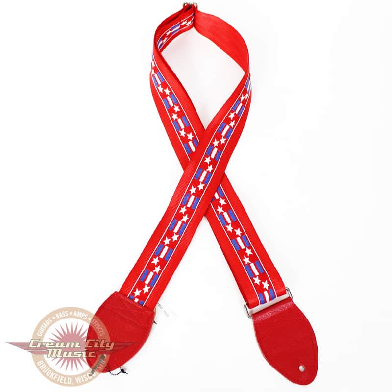 Souldier "Stars & Bars" Blue & White Pattern 2" Guitar Strap image 1