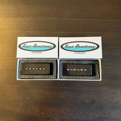 Kent Armstrong HP90BB and HP90HB P90 Pickup Set - Black image 1