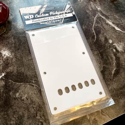 White 3 Ply Stevie Ray Vaughan SRV Stratocaster Pickguard/Backplate Set Made In USA image 4
