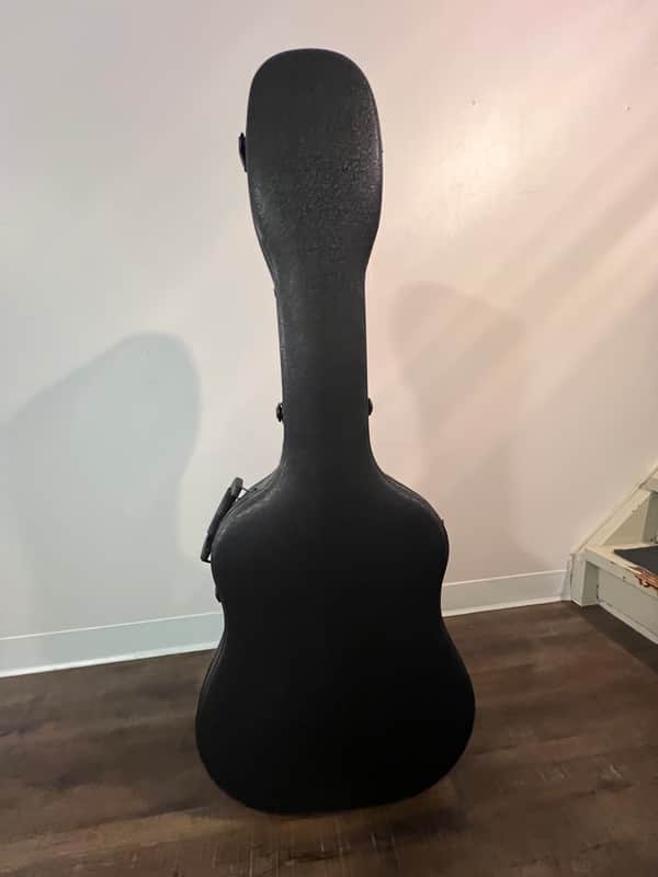Cahaya 41 Inch Hard Acoustic Guitar Case ABS Waterproof Guitar Bag 0.6 Inch Thick Padding for Acoustic Classical Guitars, Black CY0248 2020s - ABS image 1