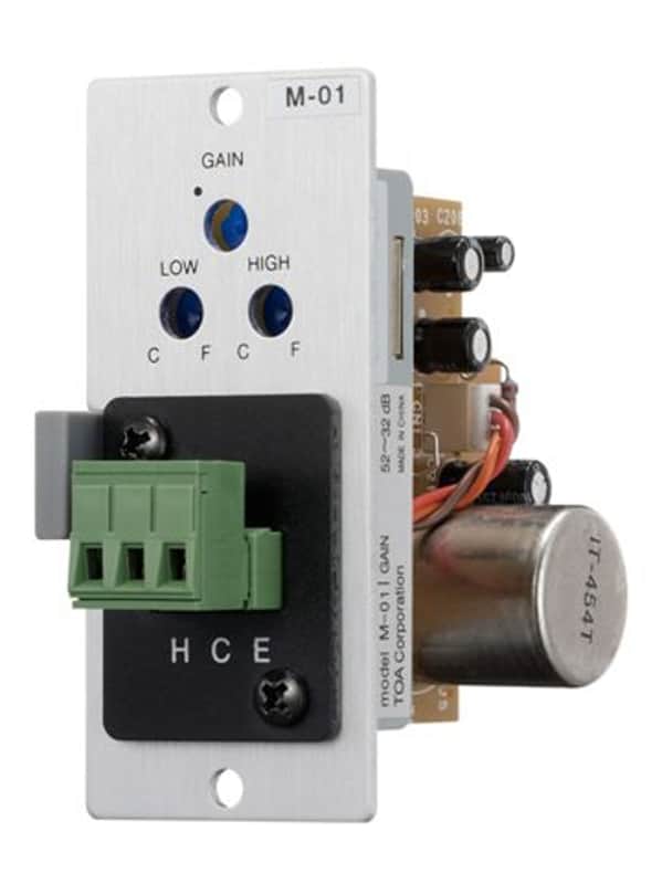 TOA M01S Microphone Input Module for 900 Series Amplifiers, Removable Terminal Block image 1