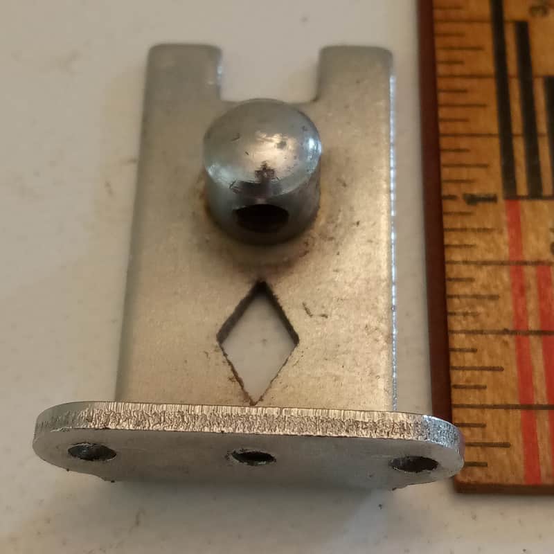 Slingerland 3Point Radio King Throw-Off/Strainer Wire Slide Plate Chrome Three50 image 1