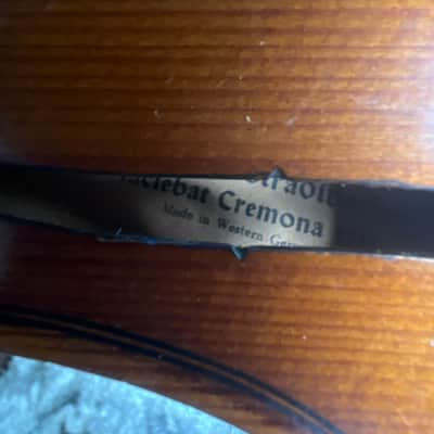 Unbranded 3/4 Antonio Stradivarius faciebat Cremona 1713 West Germany + Case 1950s-1960s image 22
