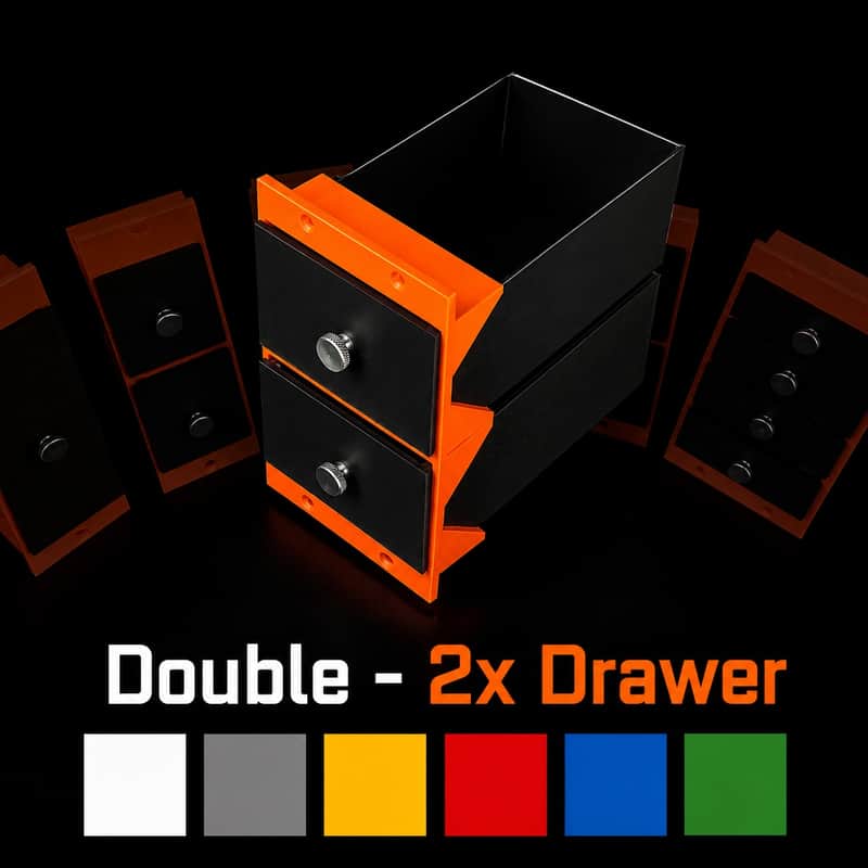 500 Series Double Space 2xDrawer System image 1