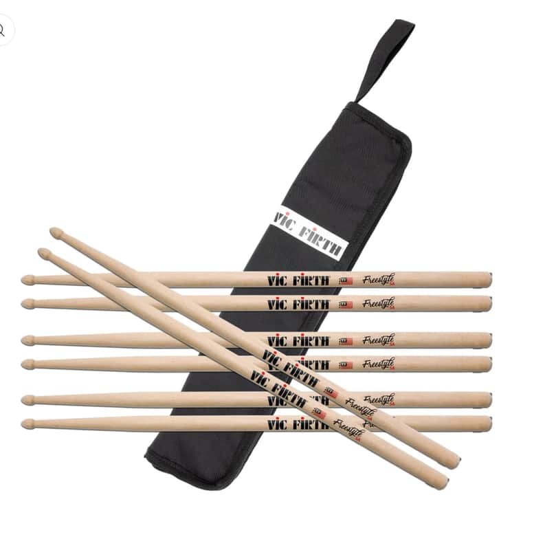 Vic Firth FS5A Bundle 4 Pairs Includes Essential Stick Bag image 1