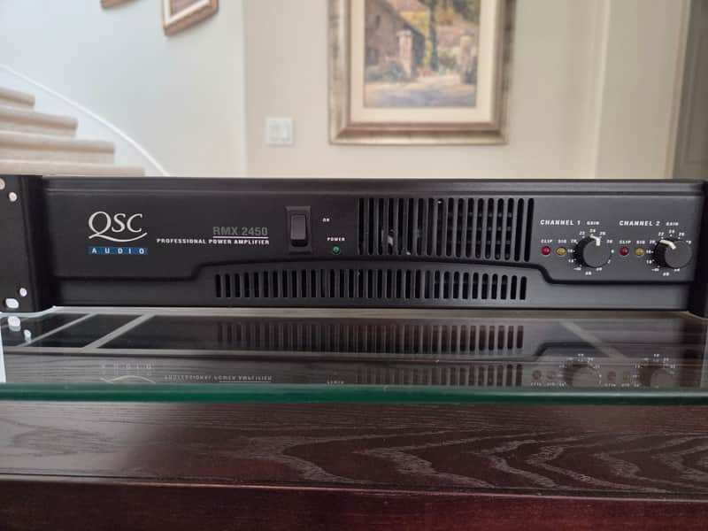 QSC RMX2450 2400-Watt Professional Power Amp - Black image 1