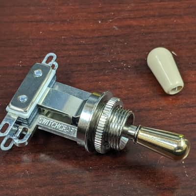 VINTAGE STYLE SOLID BRASS TOGGLE SWITCH TIP KNOB FITS USA MADE GIBSON image 2
