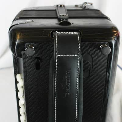 NEW Antique Silver Beltuna "Azteca" Cuadro Vivo Diatonic Button Accordion LMM 34 12 FBbEb Fa image 10