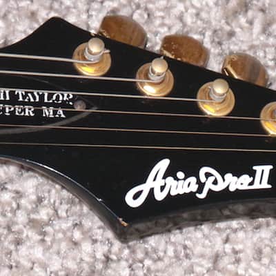 Aria Pro II MA-800 MBL Very rare electric guitar Japan Active electronics. image 11