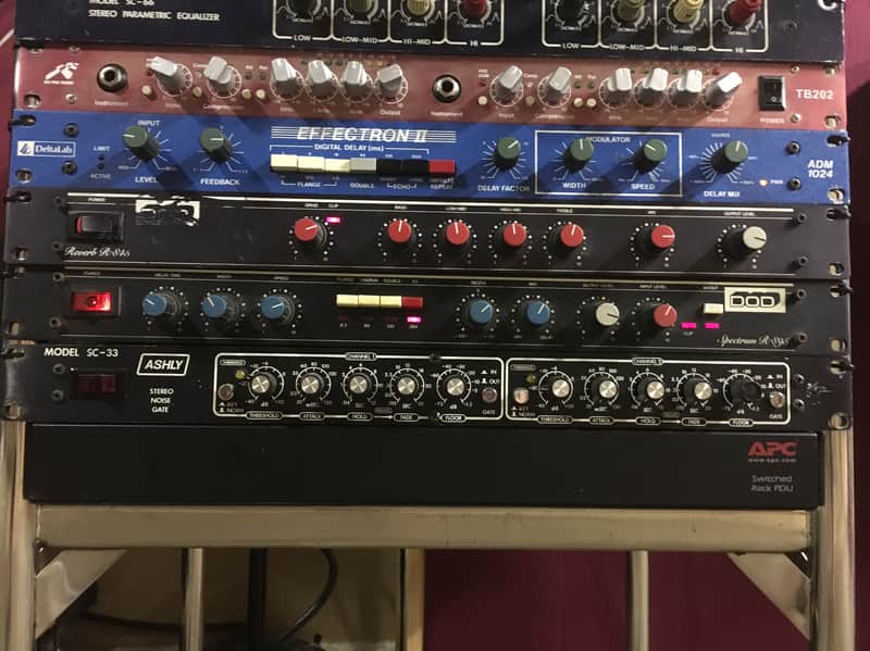 DOD R-845 spring reverb script logo with eq image 1