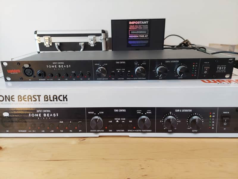 Warm Audio TB12 Tone Beast Black 2023 - Black plus ultraclean Mod image 1