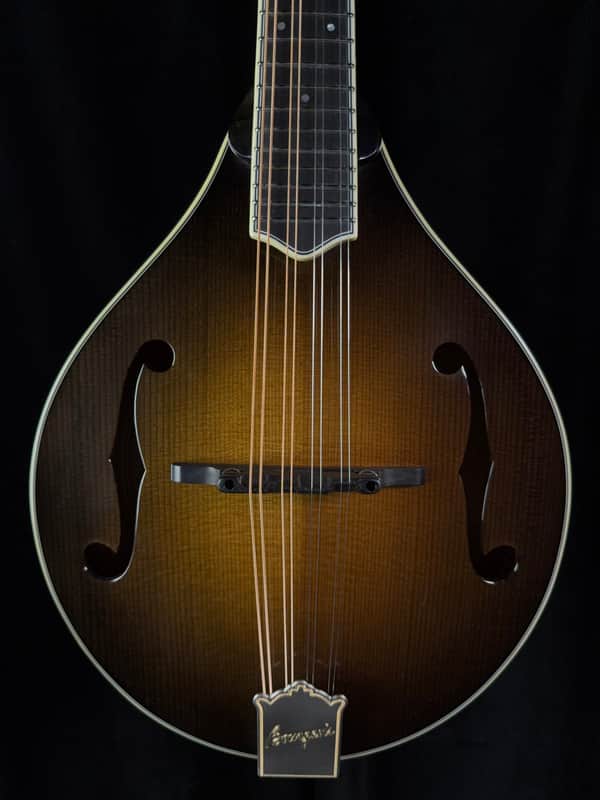 Bourgeois M5A-SB A-Style Mandolin All Torrefied Adirondack/Flame Maple image 1