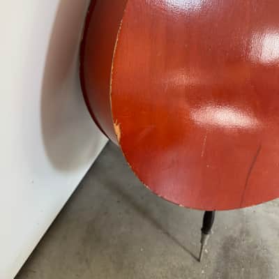 Upright acoustic bass 3/4" scale w/ pickup and French bow. image 14