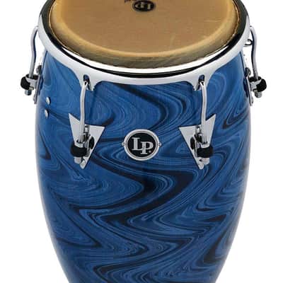 Latin Percussion LP J Madera CCII 12 1/2" Tumba Blue Swirl (LPL552X-JM) image 7